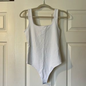 Abercrombie White Squareneck Bodysuit